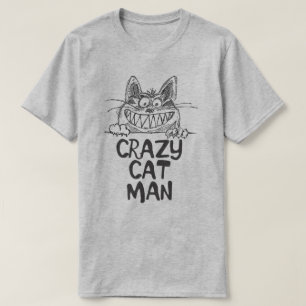CRAZY CAT MAN T-Shirt