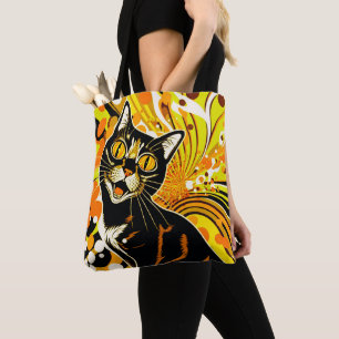 Crazy Cat Tote Bag