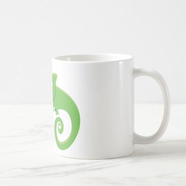 Crazy chameleon lady coffee mug (Right)