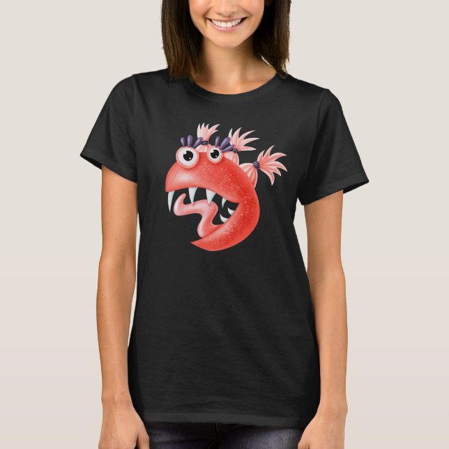 Crazy Character Funny Weird T-Shirt (Front)