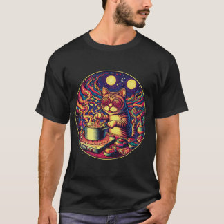 Crazy chef cat T-Shirt