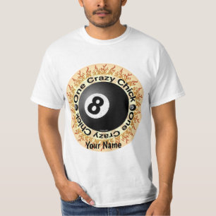 Crazy Chick Eightball  T-Shirt