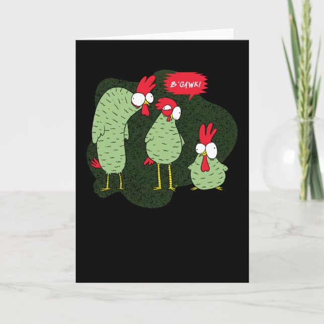 Crazy Chicken Card (Front)