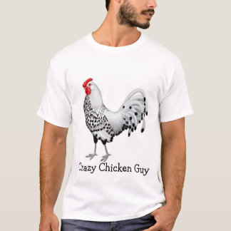 Crazy Chicken Guy Mens T-Shirt