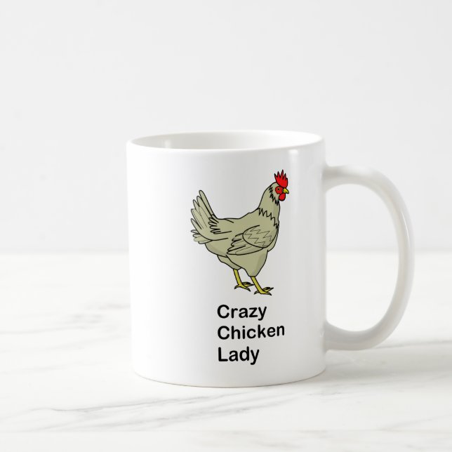 Crazy Chicken Lady Coffee Mug (Right)