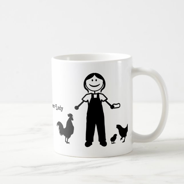 Crazy Chicken Lady Coffee Mug (Right)