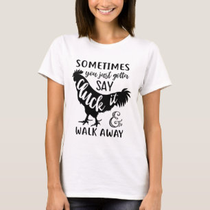 Crazy Chicken Lady Gift Farmer Country Farm Ladies T-Shirt