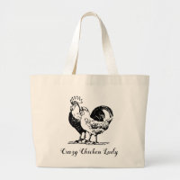 Crazy Chicken Lady Tote Bag
