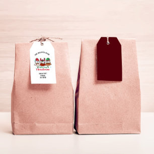 Crazy Chicken Merry Christmas Egg Carton Gift Tags