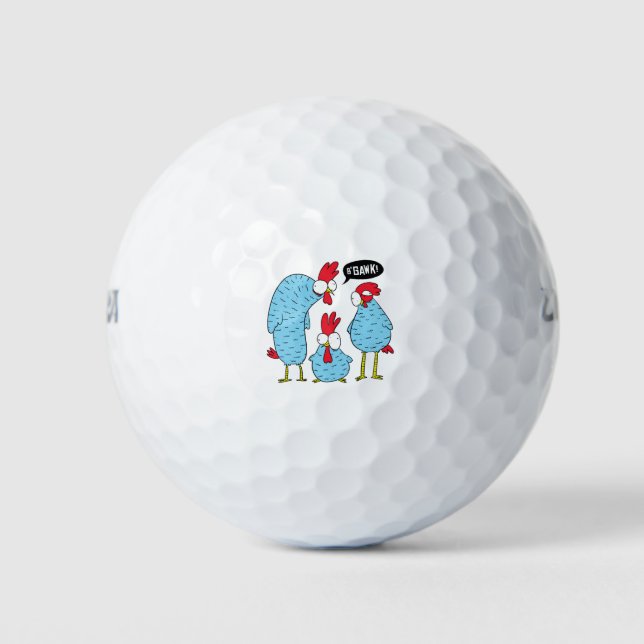 Crazy Chickens Golf Balls (Front)