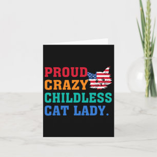 Crazy Childless Cat Lady Kamala-harris Madam Presi Card