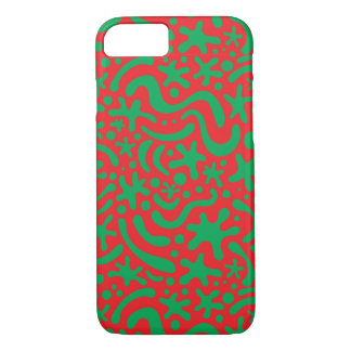 Crazy Christmas Blob and Squiggle iPhone 8/7 Case