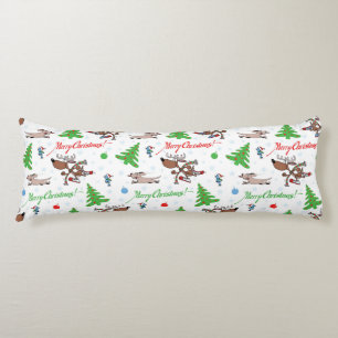 crazy christmas deer body cushion