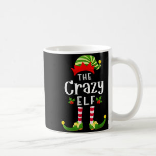 Crazy Christmas Elf Matching Pajama X-mas Party  Coffee Mug
