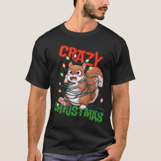 Crazy Christmas: Frustrated Squirrel  T-Shirt