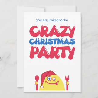 Crazy Christmas Party Invitation