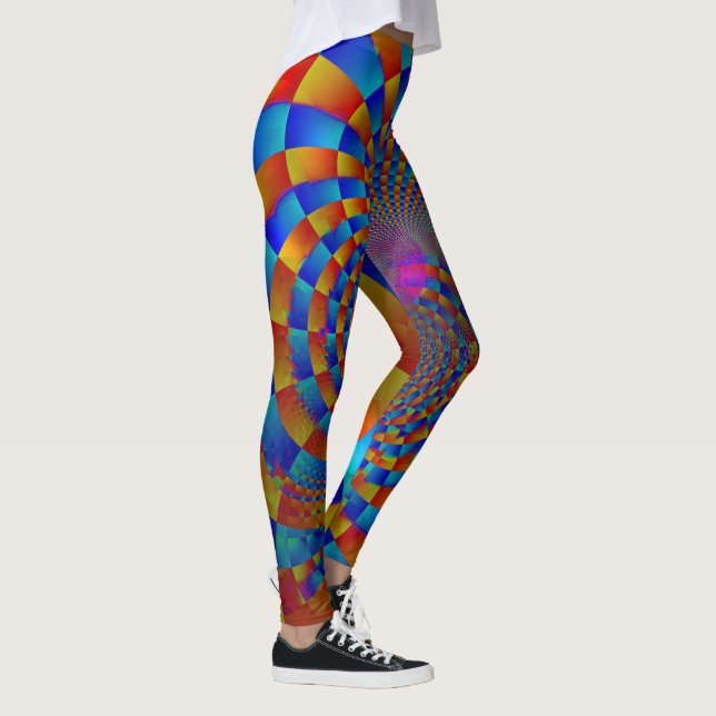 Crazy Circus Swirl Leggings (Right)
