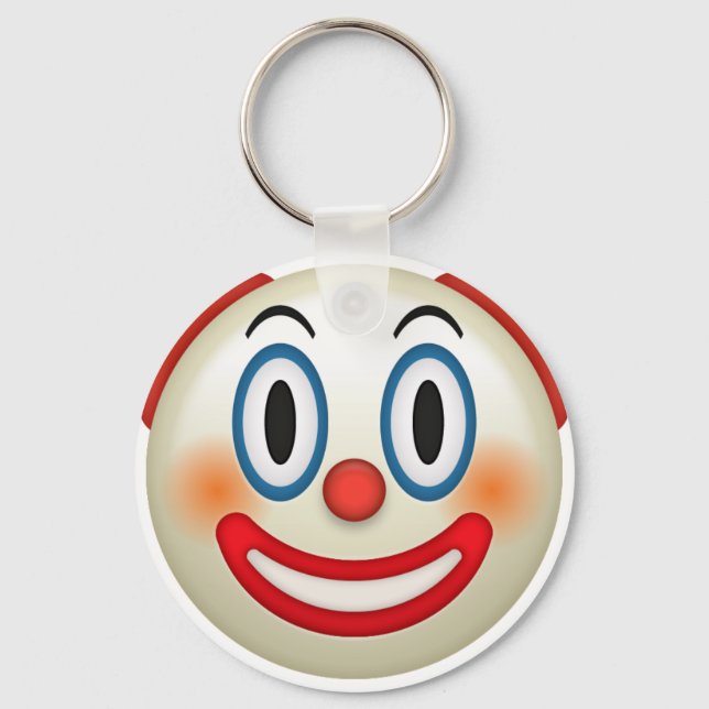 Crazy Clown Emoji Key Ring (Front)