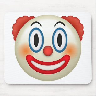 Crazy Clown Emoji Mouse Mat