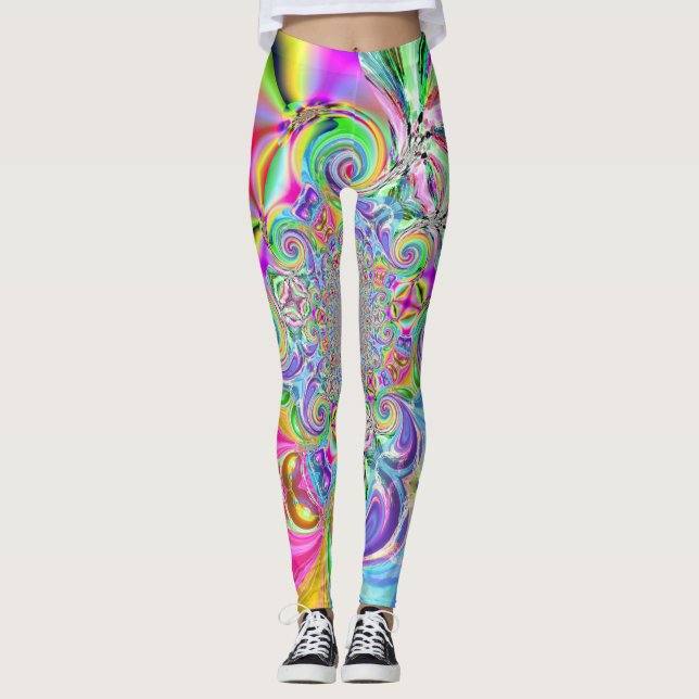 Crazy Colour Leggings (Front)