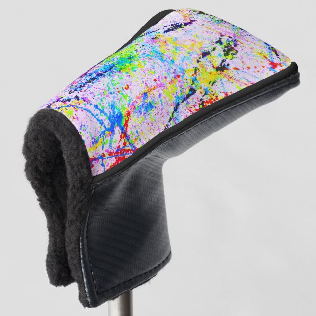 Crazy colours golf head cover (3/4 Front)