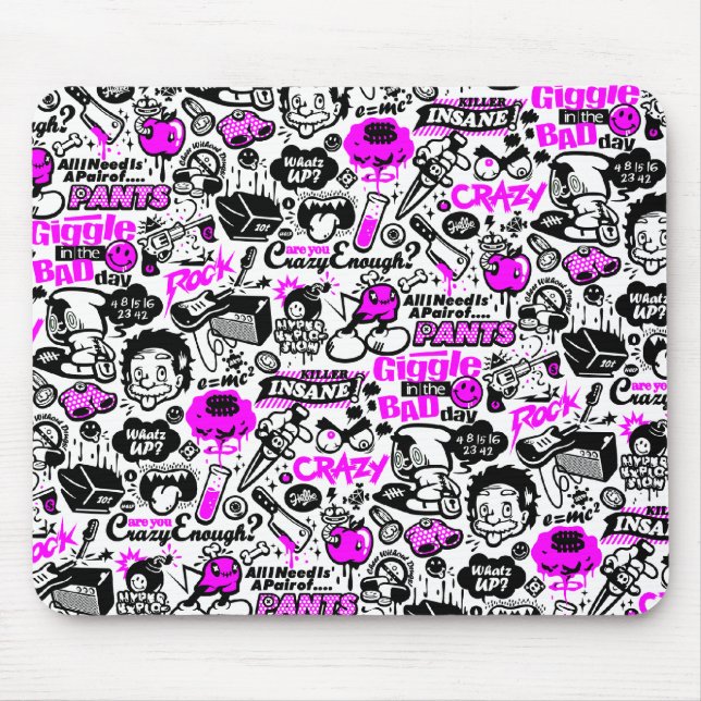 Crazy  Combo Mouse Mat (Front)