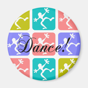 Crazy cool dance magnet