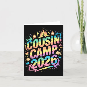 Crazy Cousin Camp 2026 Vacation Squad Crew Auntie Card
