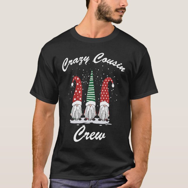 Crazy Cousin Crew Christmas T-Shirt (Front)