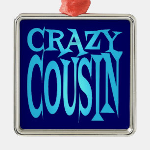 Crazy Cousin in Blue Metal Tree Decoration