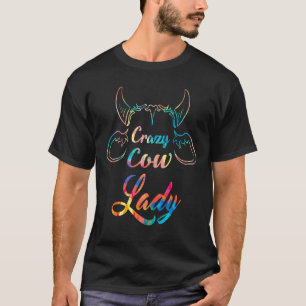 Crazy Cow Lady This For Cow Painting T-Shirt