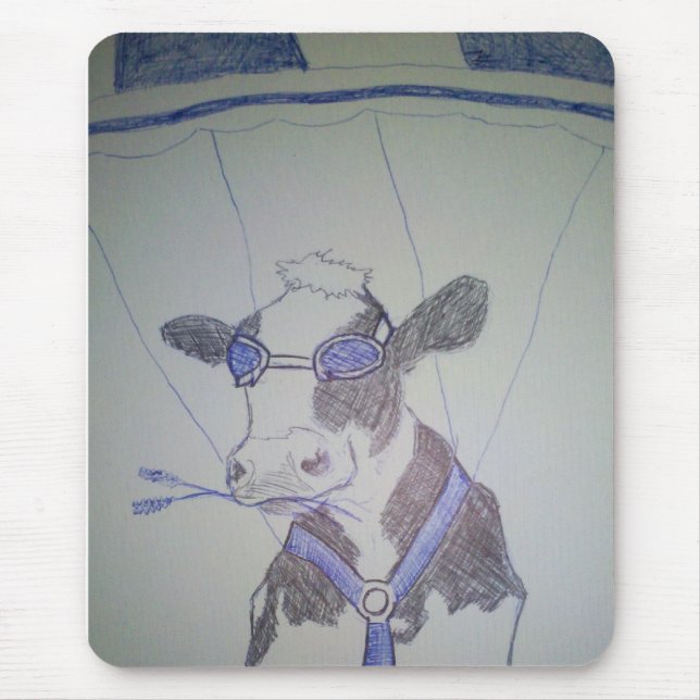 Crazy cow mouse mat (Front)