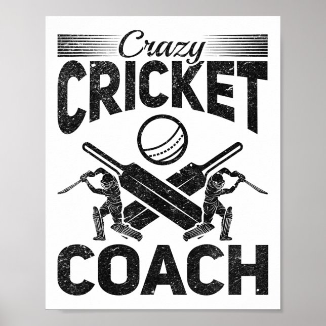 Crazy Cricket Coach  Poster (Front)