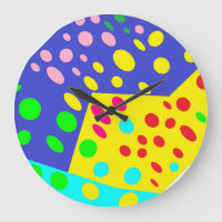 Crazy cute dot pot design yellows blues reds