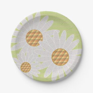 Crazy Daisies Paper Party Plates