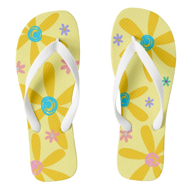 Crazy Daisy 2 Flip Flops (Footbed)