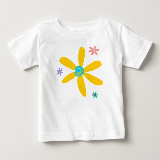Crazy Daisy Baby T-Shirt (Front)