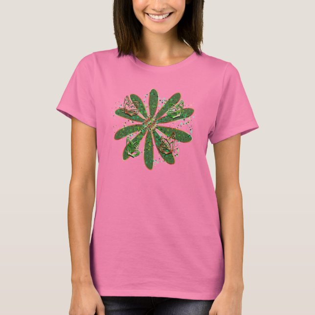 Crazy Daisy ~ Butterflies T-Shirt (Front)