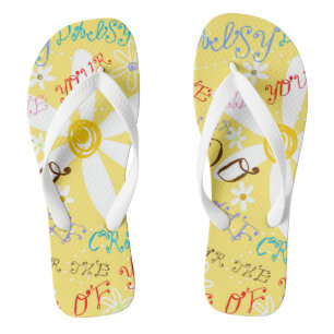 Crazy Daisy Flip Flops