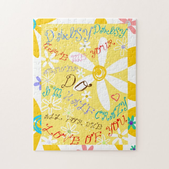 Crazy Daisy Jigsaw Puzzle (Vertical)