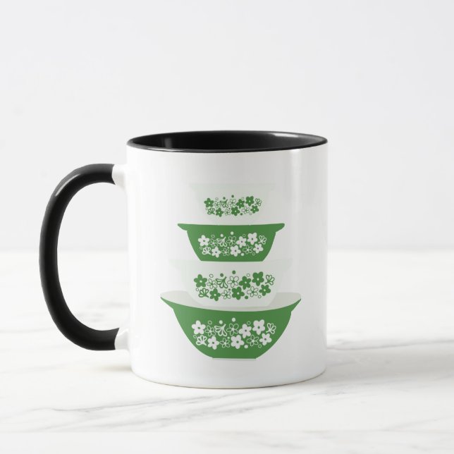 Crazy Daisy Pyrex Coffee Mug (Left)