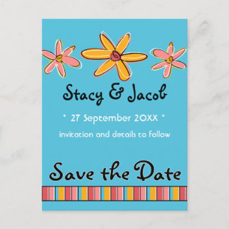Crazy Daisy "Save the Date" Postcard