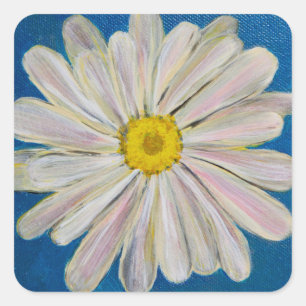 Crazy Daisy Square Sticker
