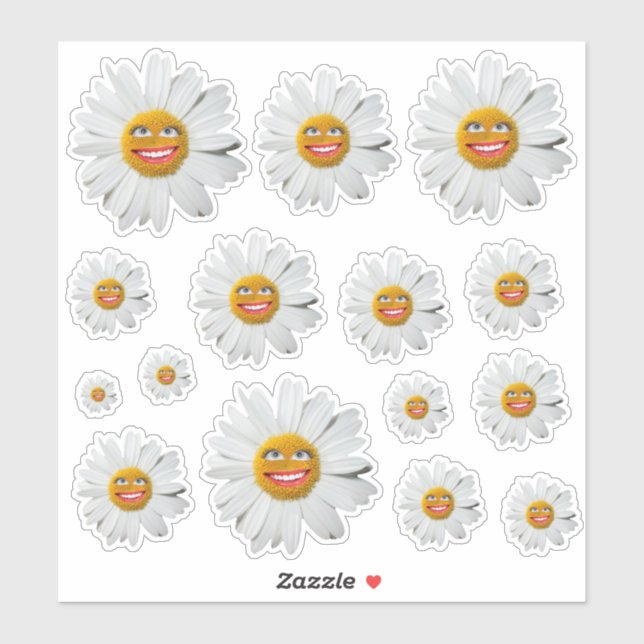 Crazy Daisy Stickers (Sheet)