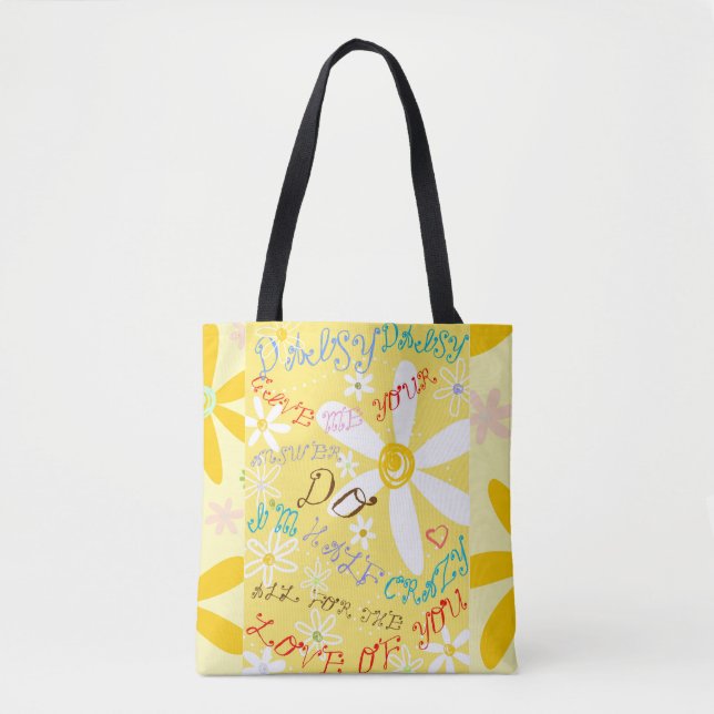 Crazy Daisy Tote Bag (Front)