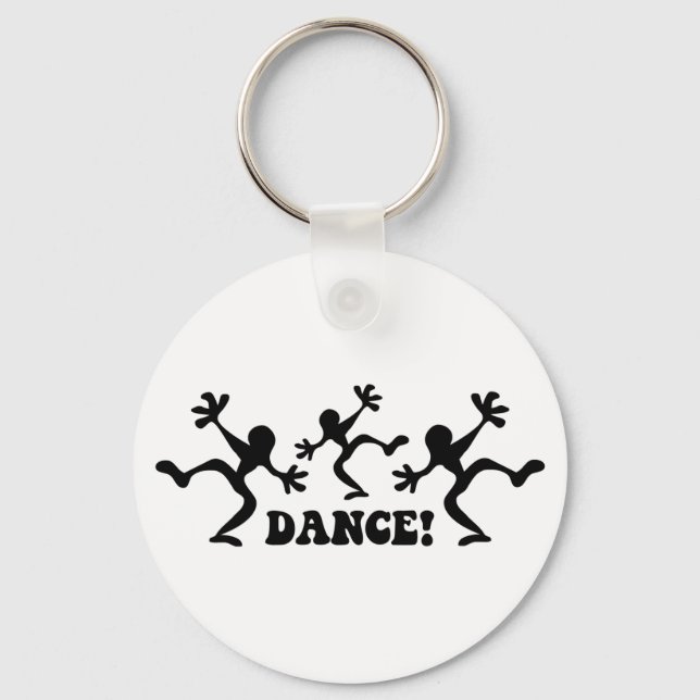 Crazy Dancers Dancing Key Ring (Front)