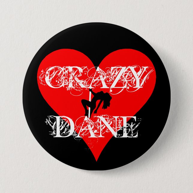 Crazy Dane Button (Front)