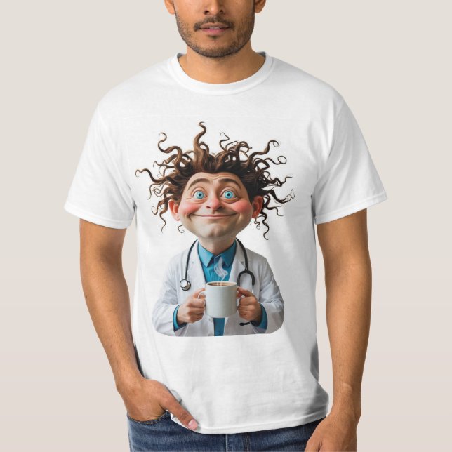 Crazy Doctor Coffee Lover Tee (Front)