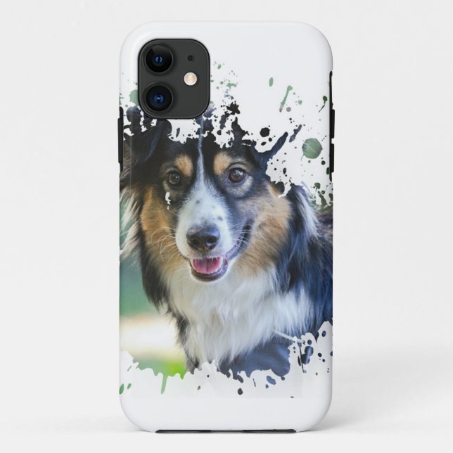 Crazy Dog Artwork Case-Mate iPhone Case (Back)