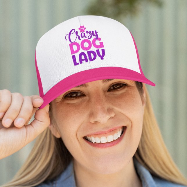 Crazy Dog Lady Funny Dog Lover Trucker Hat (Creator Uploaded)